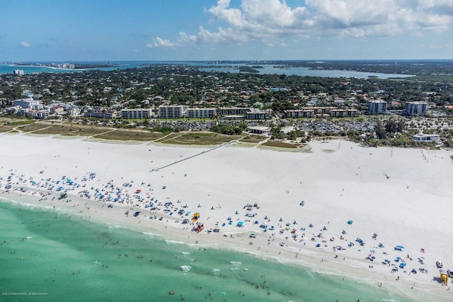 5600 Beach Way Dr Unit 315, Sarasota, FL 34242 - bird's eye view of expansive beach