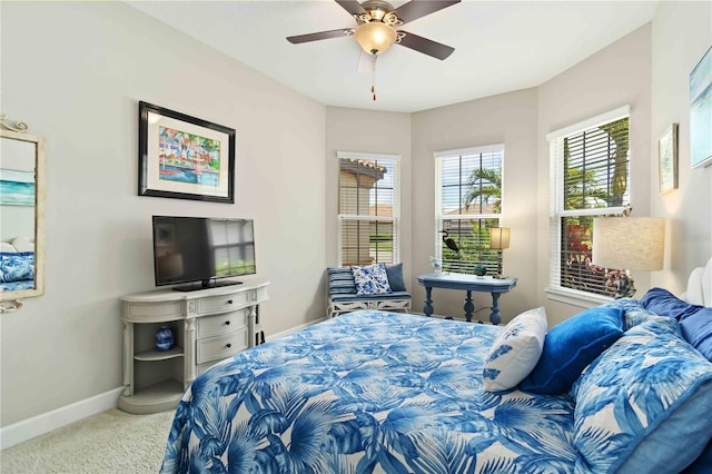 4540 Terrazza Ct, Bradenton, FL 34211 - bedroom with carpet flooring and ceiling fan