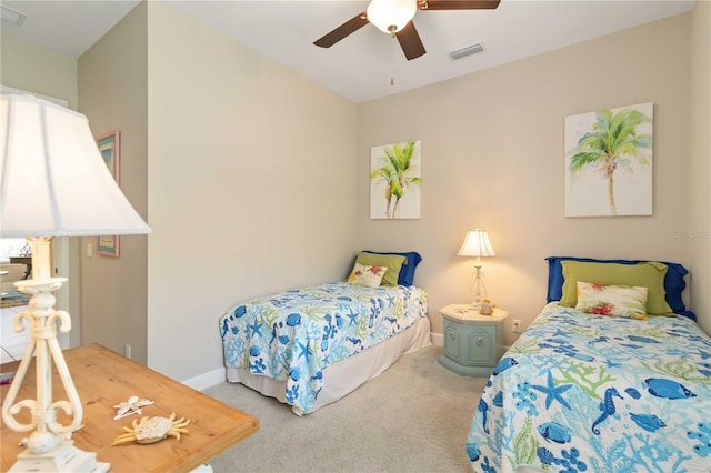 4540 Terrazza Ct, Bradenton, FL 34211 - bedroom with carpet and ceiling fan