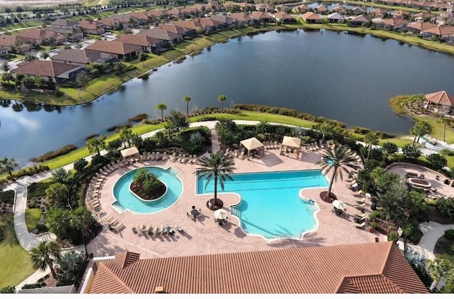 4540 Terrazza Ct, Bradenton, FL 34211 - aerial perspective of suburban area featuring a nearby body of water