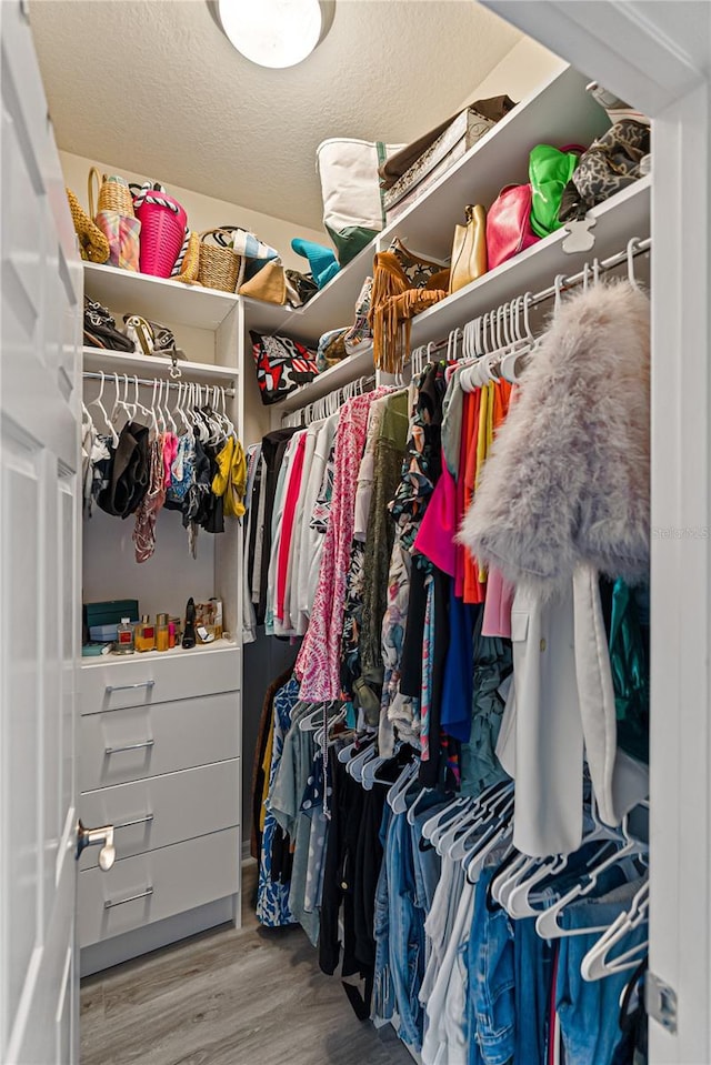 3671 Summerwind Cir, Bradenton, FL 34209 - walk in closet with wood finished floors