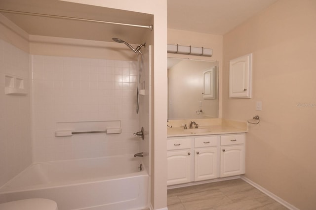 3804 65th St E, Bradenton, FL 34208 - full bathroom with vanity and washtub / shower combination