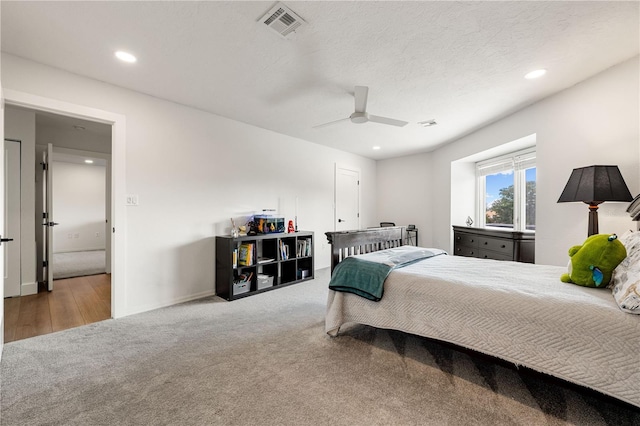 1484 Seafarer Dr, Osprey, FL 34229 - bedroom with carpet, recessed lighting, and ceiling fan