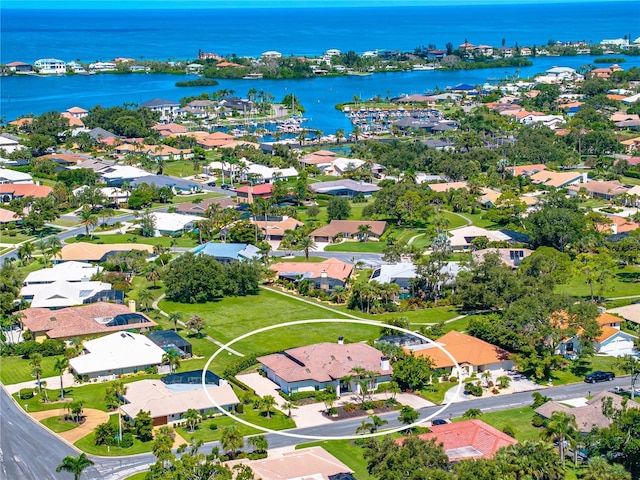 1484 Seafarer Dr, Osprey, FL 34229 - aerial view of property and surrounding area with nearby suburban area