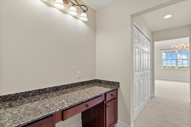 5100 Jessie Harbor Dr Unit 701, Osprey, FL 34229 - bathroom with a chandelier and recessed lighting