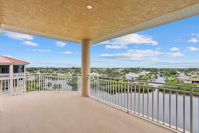 5100 Jessie Harbor Dr Unit 701, Osprey, FL 34229 - balcony with a water view