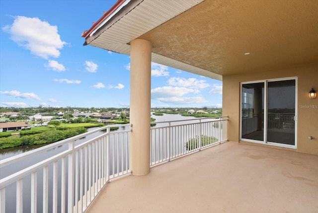 5100 Jessie Harbor Dr Unit 701, Osprey, FL 34229 - balcony with a water view