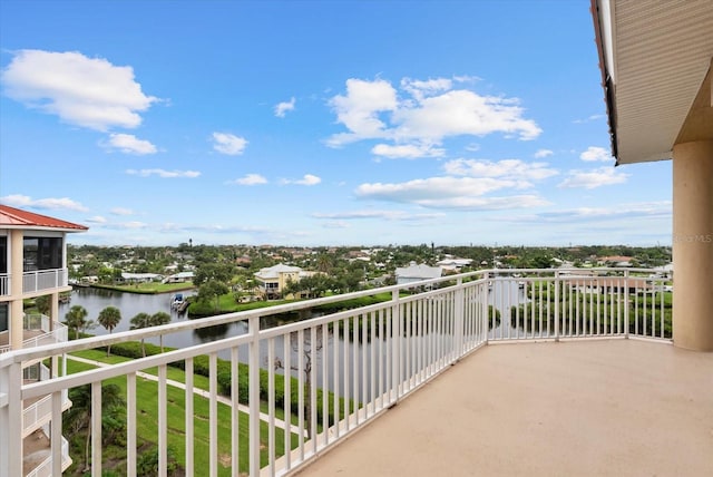 5100 Jessie Harbor Dr Unit 701, Osprey, FL 34229 - balcony with a water view