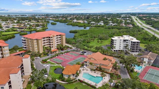 5100 Jessie Harbor Dr Unit 701, Osprey, FL 34229 - aerial view of apartment complex / building and a nearby body of water
