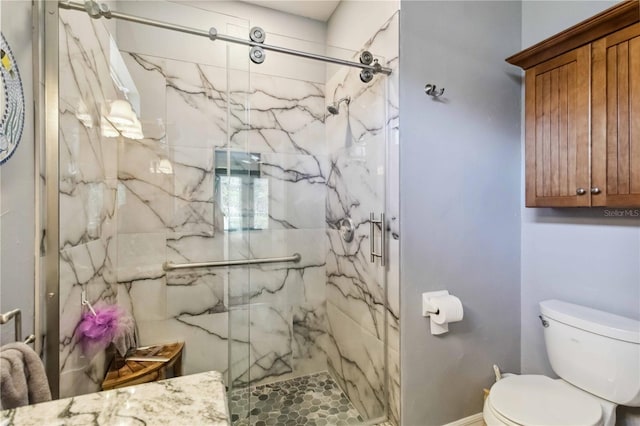 315 36th St NE, Bradenton, FL 34208 - bathroom with a marble finish shower and toilet