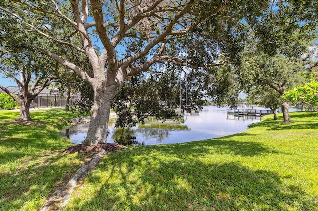 315 36th St NE, Bradenton, FL 34208 - view of grassy yard featuring a water view