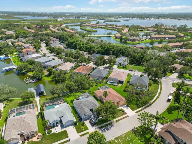 315 36th St NE, Bradenton, FL 34208 - aerial view of property's location featuring nearby suburban area and a large body of water
