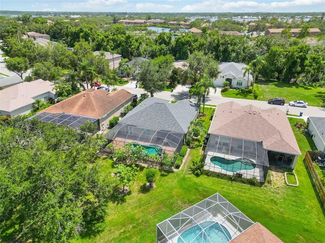 315 36th St NE, Bradenton, FL 34208 - aerial view of residential area with a pool