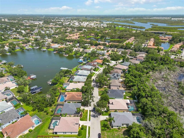 315 36th St NE, Bradenton, FL 34208 - aerial view of property and surrounding area with a large body of water and nearby suburban area