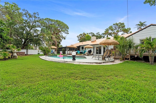 1112 Montezuma Dr, Bradenton, FL 34209 - view of yard with a patio