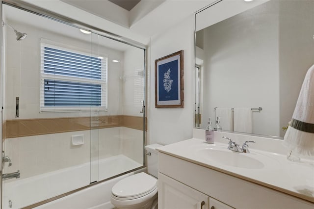 8102 Waterview Blvd, Lakewood Ranch, FL 34202 - bathroom with vanity and combined bath / shower with glass door