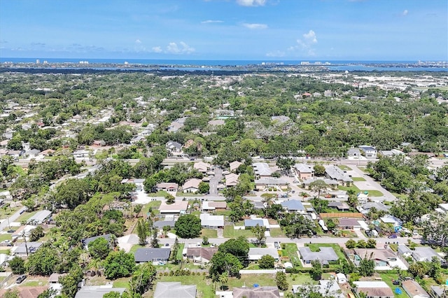 2866 E Rainbow Cir, Sarasota, FL 34231 - aerial view of residential area featuring a nearby body of water