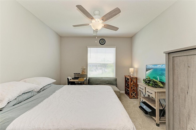8676 Ice Wine St, Sarasota, FL 34238 - bedroom featuring light colored carpet and ceiling fan