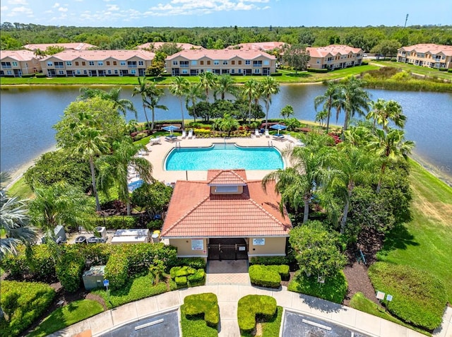 3698 Parkridge Cir Unit 26-104, Sarasota, FL 34243 - aerial perspective of suburban area featuring a nearby body of water