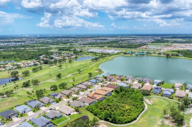 9123 Raes Creek Pl, Palmetto, FL 34221 - aerial view of property and surrounding area with nearby suburban area and a large body of water