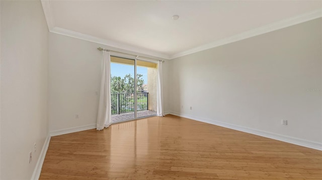 1512 3rd Street Cir E, Palmetto, FL 34221 - unfurnished room with light wood-type flooring and crown molding