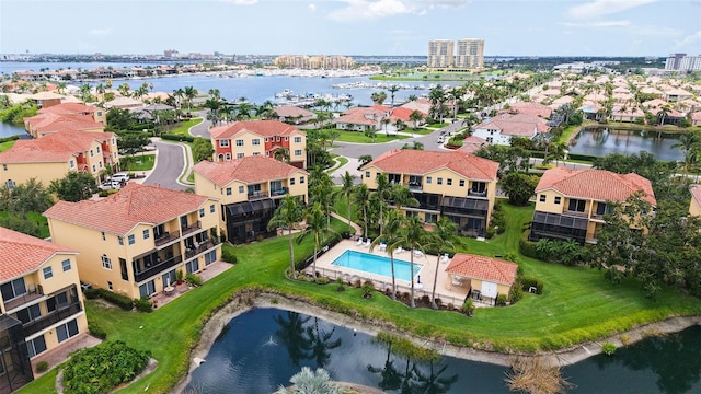 1512 3rd Street Cir E, Palmetto, FL 34221 - aerial view of residential area with a large body of water