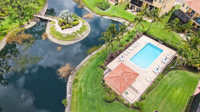 1512 3rd Street Cir E, Palmetto, FL 34221 - drone / aerial view of a large body of water and a pool