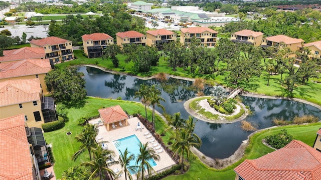 1512 3rd Street Cir E, Palmetto, FL 34221 - bird's eye view of a nearby body of water and a pool area