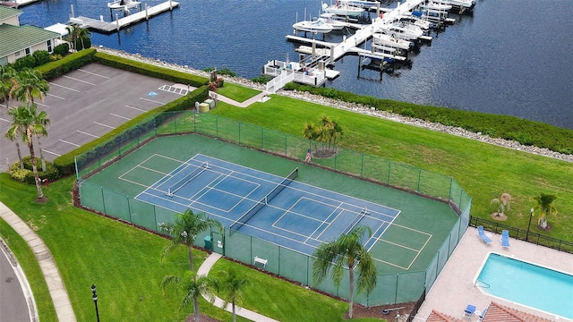 1512 3rd Street Cir E, Palmetto, FL 34221 - aerial view of a large body of water and a marina