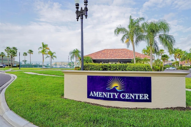 1512 3rd Street Cir E, Palmetto, FL 34221 - community / neighborhood sign with a lawn