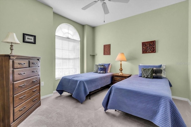 6908 Stoneywalk Ct, Bradenton, FL 34203 - bedroom featuring carpet flooring and a ceiling fan