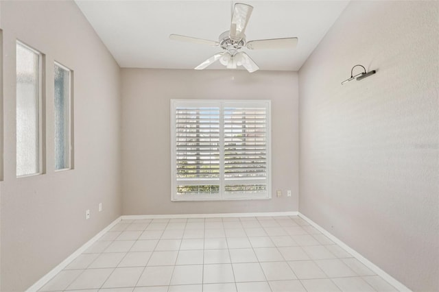 25433 Colon Dr, Punta Gorda, FL 33983 - spare room with a ceiling fan and baseboards