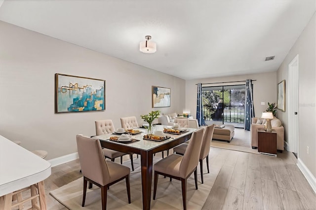 7866 Eagle Creek Dr Unit 7866, Sarasota, FL 34243 - dining space featuring light wood-type flooring and baseboards