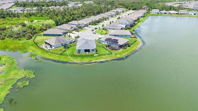 5910 Hevena Ct, Palmetto, FL 34221 - aerial view of residential area with a nearby body of water