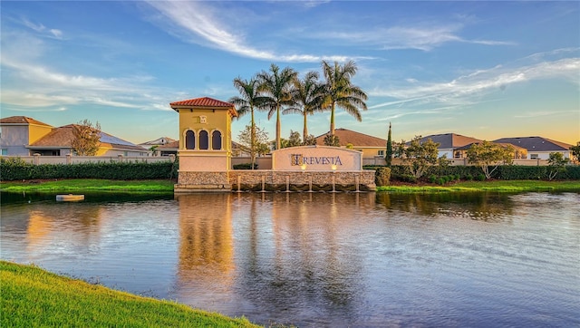 5910 Hevena Ct, Palmetto, FL 34221 - water view with nearby suburban area