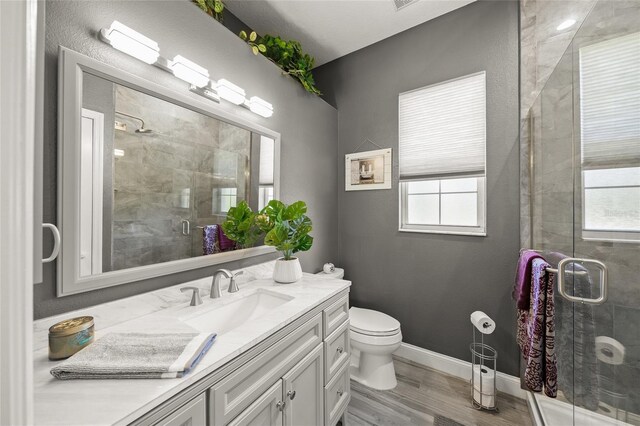 8924 Misty Creek Dr, Sarasota, FL 34241 - bathroom with vanity, healthy amount of natural light, and a shower stall