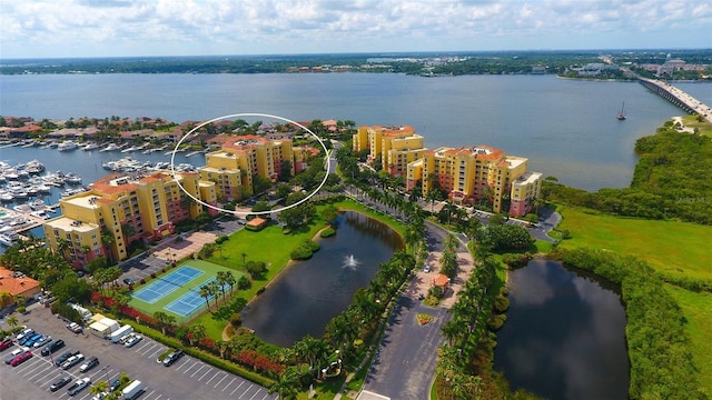 610 Riviera Dunes Way Unit 306, Palmetto, FL 34221 - aerial view of a nearby body of water and apartment complex / building