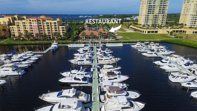 610 Riviera Dunes Way Unit 306, Palmetto, FL 34221 - water view featuring numerous boat docks