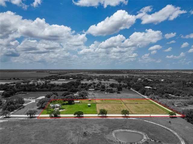 26147 L And J Rd, Myakka City, FL 34251 - aerial overview of property's location with property boundaries highlighted
