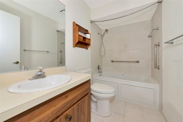 26147 L And J Rd, Myakka City, FL 34251 - full bath featuring bathing tub / shower combination, tile patterned flooring, and vanity