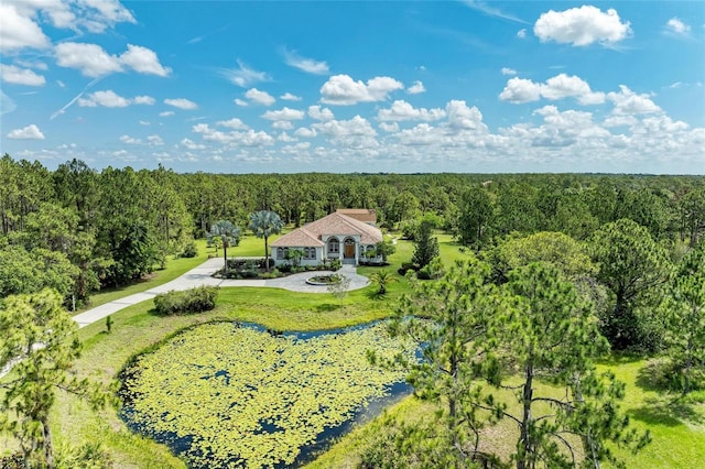 20207 71st Ave E, Bradenton, FL 34211 - view from above of property with a heavily wooded area