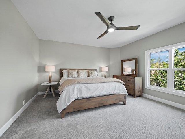 3959 Somerset Dr Unit 5, Sarasota, FL 34242 - carpeted bedroom featuring baseboards and ceiling fan