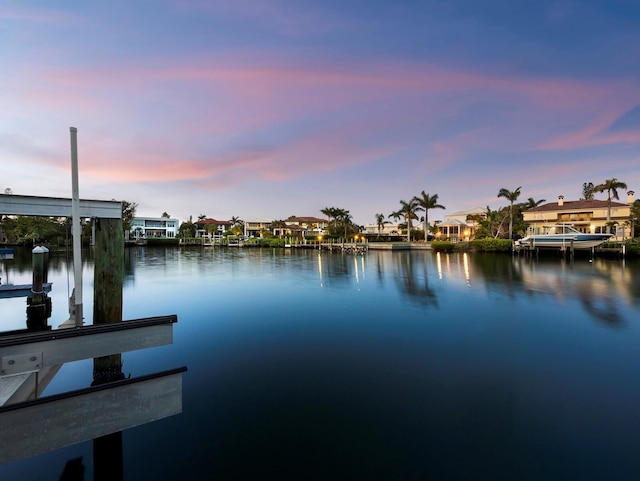 3959 Somerset Dr Unit 5, Sarasota, FL 34242 - dock featuring a water view and a residential view