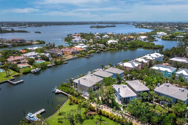 3959 Somerset Dr Unit 5, Sarasota, FL 34242 - aerial perspective of suburban area featuring a large body of water