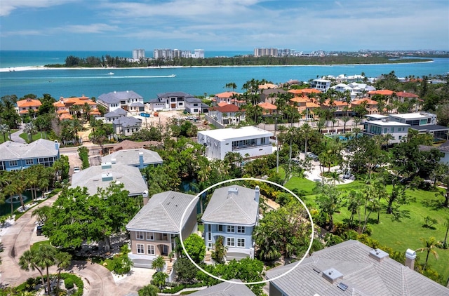 3959 Somerset Dr, Sarasota, FL 34242 - aerial view of residential area with a large body of water