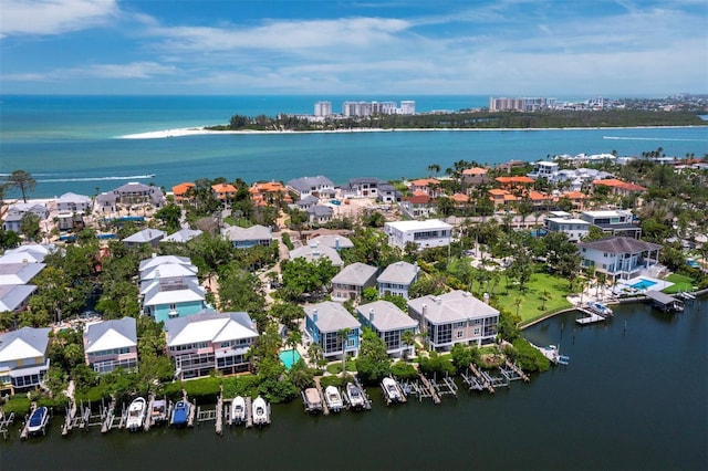 3959 Somerset Dr, Sarasota, FL 34242 - aerial perspective of suburban area featuring a nearby body of water