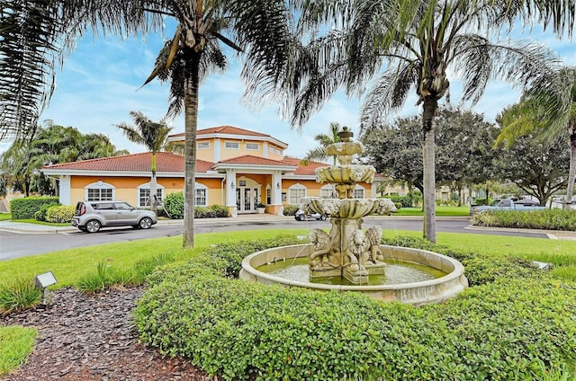 3005 Chianti Ct Unit 103, Sarasota, FL 34237 - view of yard with french doors