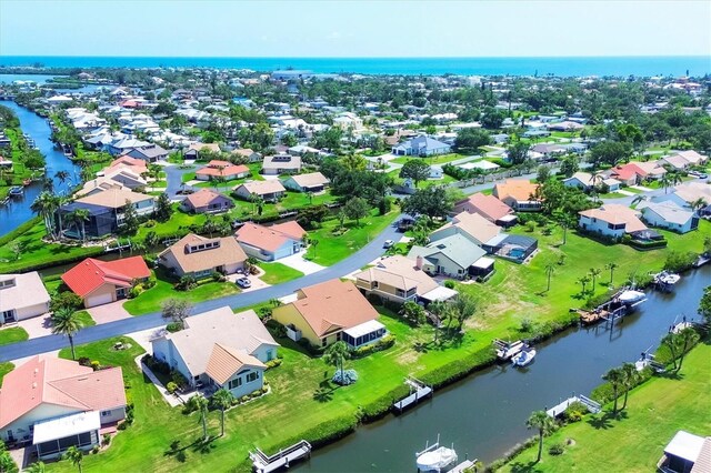 175 Inlets Blvd Unit 175, Nokomis, FL 34275 - aerial perspective of suburban area featuring a nearby body of water