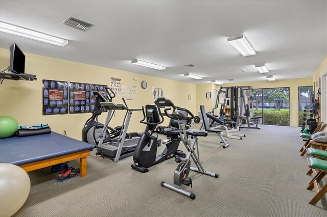 175 Inlets Blvd Unit 175, Nokomis, FL 34275 - workout area featuring carpet floors