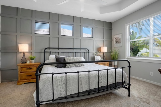 5419 Lakehurst Ct, Palmetto, FL 34221 - bedroom featuring a decorative wall and light carpet